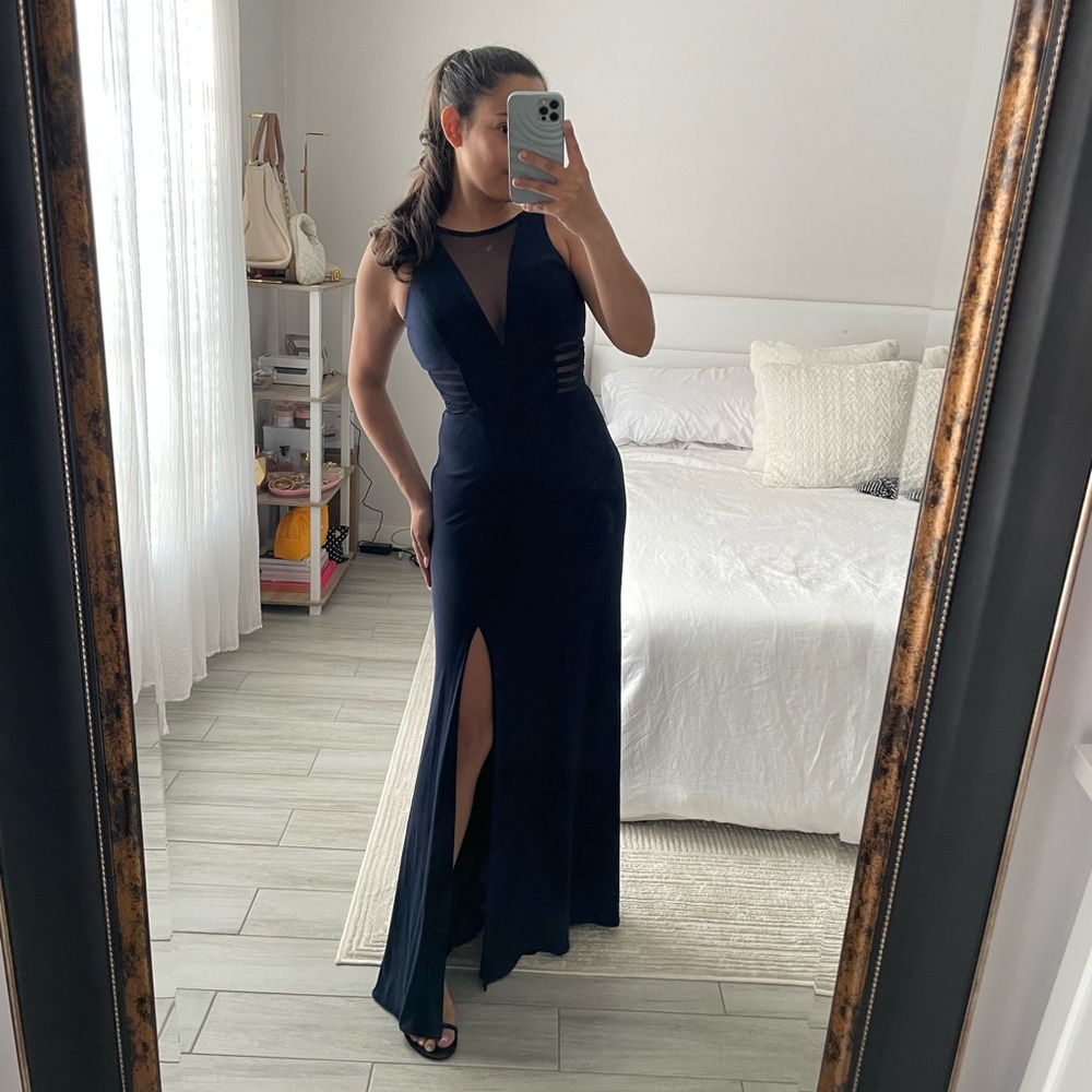 Morgan & Co. Navy Blue Maxi Dress - Picture 1 of 6